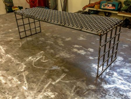 Custom metal coffee table